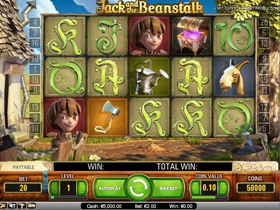 Screenshot of Jack and the Beanstalk Casino Slot