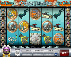 Screenshot of Ocean Treasure Casino Slot