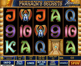 Screenshot of Pharaoh's Secrets Casino Slot