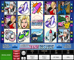 Agent Jane Blonde Slot can be Played at Golden Palace Casino