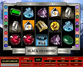 Screenshot of Black Diamond Casino Slot