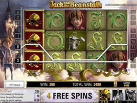 Screenshot of Jack and the Beanstalk Bonus Screen