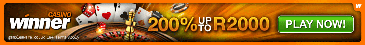 Get your 200% up to R2'000 Welcome Bonus at Winner Casino Online Casino